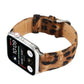 Frerndorf | Pferdehaar Flauschiges Leopardenmuster Leder Armband Für Apple Watch Series 7 41mm / 6 & SE & 5 & 4 40mm / 3 & 2 & 1 38mm(3)