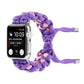 Frendorf | Geflochtenes Regenschirmkordel-Uhrenband für Apple Watch Series 9&8&7 41mm / SE 3&SE 2&6&SE&5&4 40mm / 3&2&1 38mm (Lila)