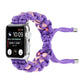 Frendorf | Geflochtenes Regenschirmkordel-Uhrenband für Apple Watch Series 9&8&7 41mm / SE 3&SE 2&6&SE&5&4 40mm / 3&2&1 38mm (Lila)