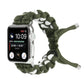 Frendorf | Geflochtenes Regenschirm-Schnur-Uhrenarmband für Apple Watch Series 9&8&7 41mm / SE 3&SE 2&6&SE&5&4 40mm / 3&2&1 38mm (Grün)