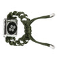 Frendorf | Geflochtenes Regenschirm-Schnur-Uhrenarmband für Apple Watch Series 9&8&7 41mm / SE 3&SE 2&6&SE&5&4 40mm / 3&2&1 38mm (Grün)