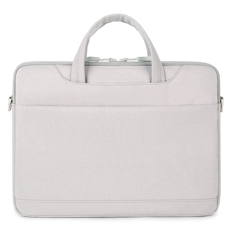 Frendorf | Für 13,3-14 Zoll Laptop Multifunktions Laptop Ein Schultertasche Handtasche (Grau)