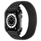 Frerndorf | Weben Handgelenkband Uhrbänder mit Rahmen für Apple Watch Series 7 41mm / & 6 & SE & 5 & 4 40mm, Länge: 128mm (Schwarz)