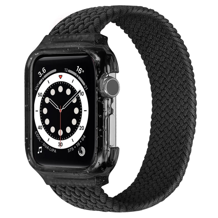 Frerndorf | Weben Handgelenkband Uhrbänder mit Rahmen für Apple Watch Series 7 41mm / & 6 & SE & 5 & 4 40mm, Länge: 128mm (Schwarz)