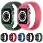 Frerndorf | Weben Handgelenkband Uhrbänder mit Rahmen für Apple Watch Series 7 41mm / & 6 & SE & 5 & 4 40mm, Länge: 128mm (Schwarz)