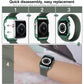 Frerndorf | Weben Handgelenk Armband Uhrenbänder mit Rahmen für Apple Watch Series 9&8&7 41mm / SE 3&SE 2&6&SE&5&4 40mm / 3&2&1 38mm, Länge:135mm (Helles Pink)