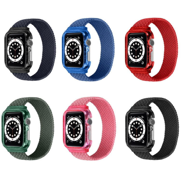 Frerndorf | Gewebtes Handgelenk-Uhrenarmband mit Rahmen für Apple Watch Series 9&8&7 41mm / SE 3&SE 2&6&SE&5&4 40mm / 3&2&1 38mm, Länge:140mm (Charcoal)