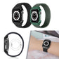 Frerndorf | Gewebtes Handgelenk-Uhrenarmband mit Rahmen für Apple Watch Series 9&8&7 41mm / SE 3&SE 2&6&SE&5&4 40mm / 3&2&1 38mm, Länge:140mm (Charcoal)