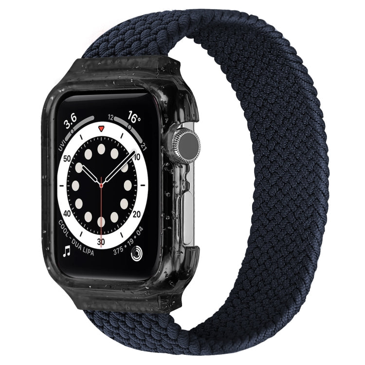 Frerndorf | Gewebtes Handgelenk-Uhrenarmband mit Rahmen für Apple Watch Series 9&8&7 41mm / SE 3&SE 2&6&SE&5&4 40mm / 3&2&1 38mm, Länge:140mm (Charcoal)