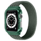 Frerndorf | Weben Handgelenkband Uhrenbänder mit Rahmen für Apple Watch Series 9&8&7 41mm / SE 3&SE 2&6&SE&5&4 40mm / 3&2&1 38mm, Länge:155mm (Dunkel Olivgrün)