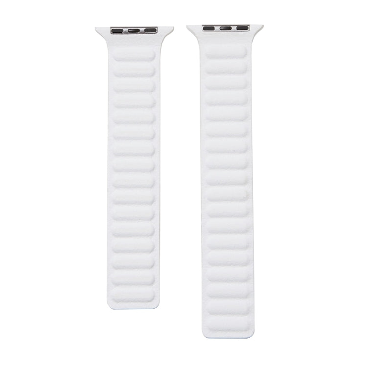 Frerndorf | Loop Leder Uhrenarmband für Apple Watch Series 7 41mm / 6 & SE & 5 & 4 40mm / 3 & 2 & 1 38mm(Weiß)