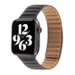 Frerndorf | Loop Lederuhrband für Apple Watch Series 7 41mm / 6 & SE & 5 & 4 40mm / 3 & 2 & 1 38mm (Schwarz)