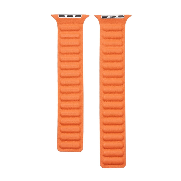 Frerndorf | Loop Leder Uhrenarmband für Apple Watch Series 7 41mm / 6 & SE & 5 & 4 40mm / 3 & 2 & 1 38mm (Sonnenuntergangs-Glow)