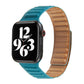 Frerndorf | Loop Leder Uhr Band für Apple Watch Series 7 45mm / 6 & SE & 5 & 4 44mm / 3 & 2 & 1 42mm (Pfauengrün)