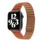Frerndorf | Loop Lederuhrband für Apple Watch Series 7 45mm / 6 & SE & 5 & 4 44mm / 3 & 2 & 1 42mm (Sattelbraun)