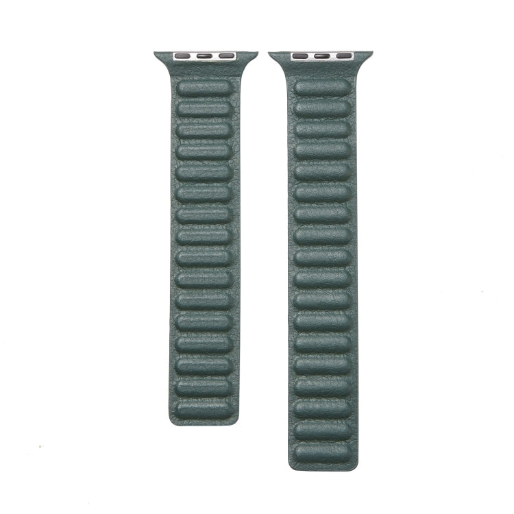 Frerndorf | Loop Leder Uhrband für Apple Watch Series 7 45mm / 6 & SE & 5 & 4 44mm / 3 & 2 & 1 42mm (Türkis)
