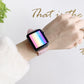Frendorf | D Charakter Schnalle Glatte Textur Uhr Band Für Apple Watch Serie 9&8&7 41mm / SE 3&SE 2&6&SE&5&4 40mm / 3&2&1 38mm (Schwarz)