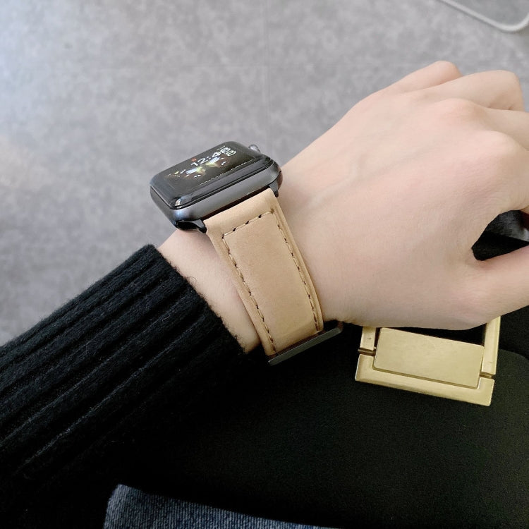 Frendorf | Big Head Schnallen Leder Uhrenarmband Für Apple Watch Ultra 49mm&Watch Ultra 2 49mm / Series 9&8&7 45mm / SE 3&SE 2&6&SE&5&4 44mm / 3&2&1 42mm (Blau)