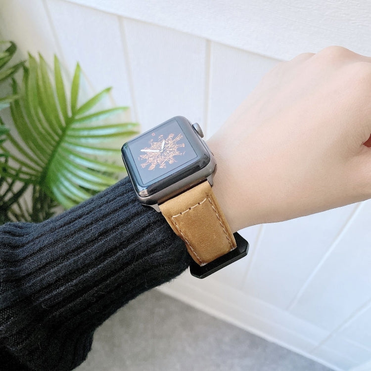 Frendorf | Big Head Schnallen Leder Uhrenarmband Für Apple Watch Ultra 49mm&Watch Ultra 2 49mm / Series 9&8&7 45mm / SE 3&SE 2&6&SE&5&4 44mm / 3&2&1 42mm (Blau)