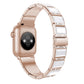 Frerndorf | XingYao Serie Zweifarbige Stahl Armband Für Apple Watch Serie 9&8&7 41mm / SE 3&SE 2&6&SE&5&4 40mm / 3&2&1 38mm(Gold+Weiß)