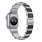 Frerndorf | XingYao Serie Zweifarbiges Edelstahlarmband Für Apple Watch Serie 9&8&7 41mm / SE 3&SE 2&6&SE&5&4 40mm / 3&2&1 38mm (Silber+Schwarz)