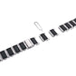 Frerndorf | XingYao Serie Zweifarbiges Edelstahlarmband Für Apple Watch Serie 9&8&7 41mm / SE 3&SE 2&6&SE&5&4 40mm / 3&2&1 38mm (Silber+Schwarz)