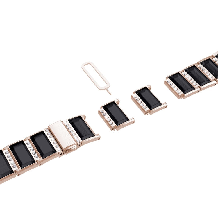 Frerndorf | XingYao Serie Zwei-Ton Stahl Armband Für Apple Watch Ultra 49mm&Watch Ultra 2 49mm / Serie 9&8&7 45mm / SE 3&SE 2&6&SE&5&4 44mm / 3&2&1 42mm(Gold+Schwarz)