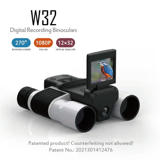 Frendorf | W32 12x32 HD Digital-Teleskop 2,0-Zoll LCD Videoaufnahme Fernglas-Teleskop