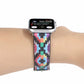 Frerndorf | Marmor Ethnischer Stil Bedrucktes Leder-Uhrenarmband Für Apple Watch Series 7 45mm / 6 & SE & 5 & 4 44mm / 3 & 2 & 1 42mm (Druck Digital)