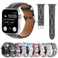 Frerndorf | Marmor Ethnischer Stil Bedrucktes Leder-Uhrenarmband Für Apple Watch Series 7 45mm / 6 & SE & 5 & 4 44mm / 3 & 2 & 1 42mm (Druck Digital)
