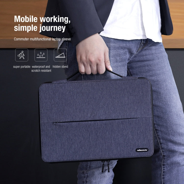 Frendorf | NILLKIN Commuter Multifunktionale Laptop-Hülle für 14,0 Zoll und kleiner (Dunkelgrau)