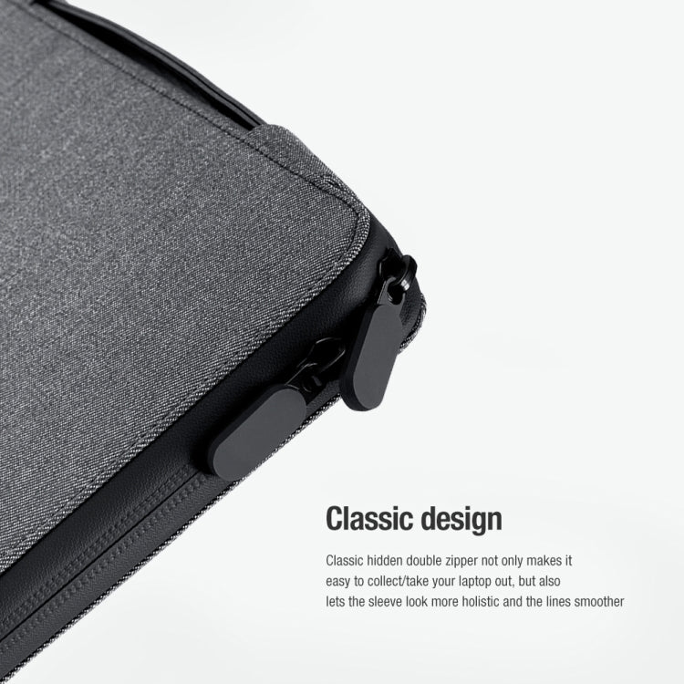 Frendorf | NILLKIN Commuter Multifunktionale Laptop-Hülle für 14,0 Zoll und kleiner (Dunkelgrau)
