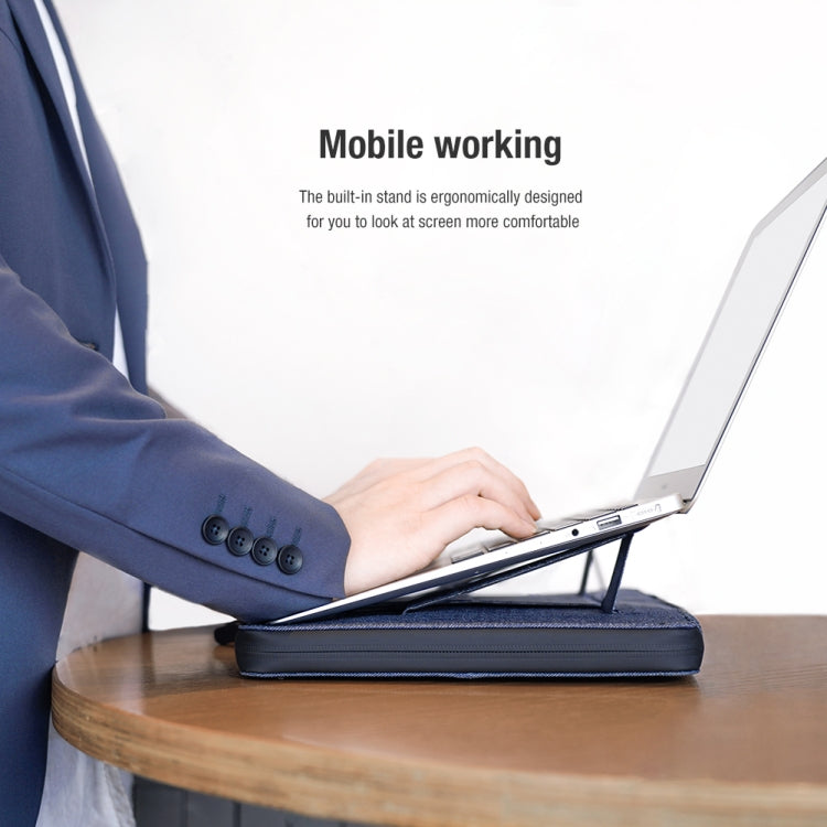 Frendorf | NILLKIN Commuter Multifunktionale Laptop-Hülle für 16,0 Zoll und kleiner (Blau)