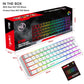 Frendorf | HXSJ V700 61 Tasten RGB-Beleuchtung Gaming Kabelgebundene Tastatur (Weiß)