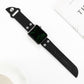 Frerndorf | Leder Messer Uhr Band Für Apple Watch Ultra 49mm&Watch Ultra 2 49mm / Series 9&8&7 45mm / SE 3&SE 2&6&SE&5&4 44mm / 3&2&1 42mm(Schwarz)