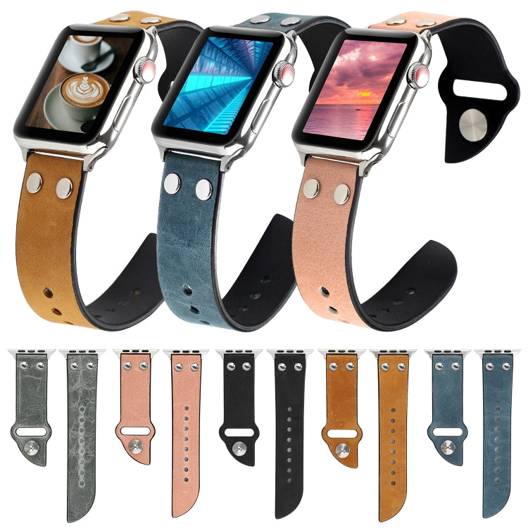 Frerndorf | Leder Messer Uhr Band Für Apple Watch Ultra 49mm&Watch Ultra 2 49mm / Series 9&8&7 45mm / SE 3&SE 2&6&SE&5&4 44mm / 3&2&1 42mm(Schwarz)