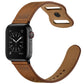 Frendorf | Doppel-Loch-Lederuhrband für Apple Watch Serie 9&8&7 41mm / SE 3&SE 2&6&SE&5&4 40mm / 3&2&1 38mm (Rotbraun Crazy Horse)