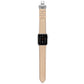 Frerndorf | Echtes Leder + Schmetterling Silber Schnalle Uhr Band für Apple Watch Series 7 45mm / 6 & SE & 5 & 4 44mm / 3 & 2 & 1 42mm (Aprikose)