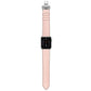 Frerndorf | Echtes Leder + Schmetterlings-Silber-Schnalle Uhrband für Apple Watch Series 7 41mm / 6 & SE & 5 & 4 40mm / 3 & 2 & 1 38mm (Rosa)