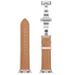 Frerndorf | Echtes Leder + Schmetterlings-Silber-Schnalle Uhrband für Apple Watch Series 7 41mm / 6 & SE & 5 & 4 40mm / 3 & 2 & 1 38mm (Rosa)