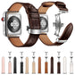 Frerndorf | Echtes Leder + Schmetterlings-Silber-Schnalle Uhrband für Apple Watch Series 7 41mm / 6 & SE & 5 & 4 40mm / 3 & 2 & 1 38mm (Rosa)