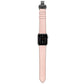 Frerndorf | Echtes Leder + Schmetterlingsschwarze Schnalle Uhrband für Apple Watch Series 9&8&7 41mm / SE 3&SE 2&6&SE&5&4 40mm / 3&2&1 38mm (Pink)