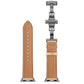 Frerndorf | Echtes Leder + Schmetterlingsschwarze Schnalle Uhrband für Apple Watch Series 9&8&7 41mm / SE 3&SE 2&6&SE&5&4 40mm / 3&2&1 38mm (Aprikose)