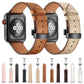 Frerndorf | Echtes Leder + Schmetterlingsschwarze Schnalle Uhrband für Apple Watch Series 9&8&7 41mm / SE 3&SE 2&6&SE&5&4 40mm / 3&2&1 38mm (Pink)