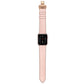 Frerndorf | Echtes Leder + Schmetterling Roségold Schnalle Uhrband für Apple Watch Series 9&8&7 41mm / SE 3&SE 2&6&SE&5&4 40mm / 3&2&1 38mm (Pink)