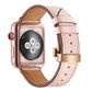 Frerndorf | Echtes Leder + Schmetterling Roségold Schnalle Uhrband für Apple Watch Series 9&8&7 41mm / SE 3&SE 2&6&SE&5&4 40mm / 3&2&1 38mm (Pink)