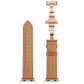 Frerndorf | Echtes Leder + Schmetterling Roségold Schnalle Uhrband für Apple Watch Series 9&8&7 41mm / SE 3&SE 2&6&SE&5&4 40mm / 3&2&1 38mm (Braun)