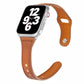 Frerndorf | Universelles T-förmiges dünnes umgekehrtes Schnallen-Leder-Uhrenarmband für die Apple Watch Series 9&8&7 41mm / SE 3&SE 2&6&SE&5&4 40mm / 3&2&1 38mm (Dunkelbraun)
