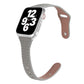 Frerndorf | Universales T-förmiges dünnes umgekehrtes Schnallen-Lederarmband für Apple Watch Series 9&8&7 41mm / SE 3&SE 2&6&SE&5&4 40mm / 3&2&1 38mm (Grau)
