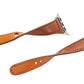 Frerndorf | Universelles T-förmiges dünnes umgekehrtes Schnallen-Leder-Uhrenarmband für die Apple Watch Series 9&8&7 41mm / SE 3&SE 2&6&SE&5&4 40mm / 3&2&1 38mm (Dunkelbraun)